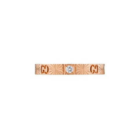 Gucci Icon 18k Diamond Heart Ring