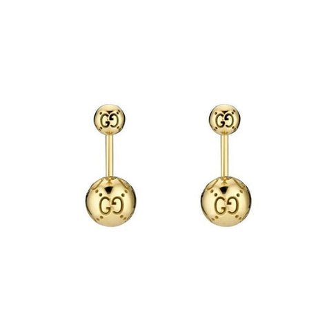 Gucci Icon Ball 18K Yellow Gold Earrings