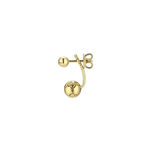 Gucci Icon Ball 18K Yellow Gold Earrings