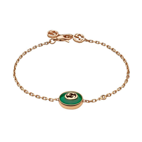 Gucci Interlocking 18K Chain Bracelet