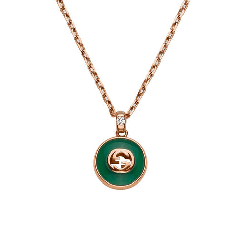Gucci Interlocking 18K Chain Necklace