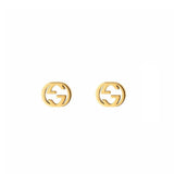 Gucci Interlocking 18K Gold Earrings