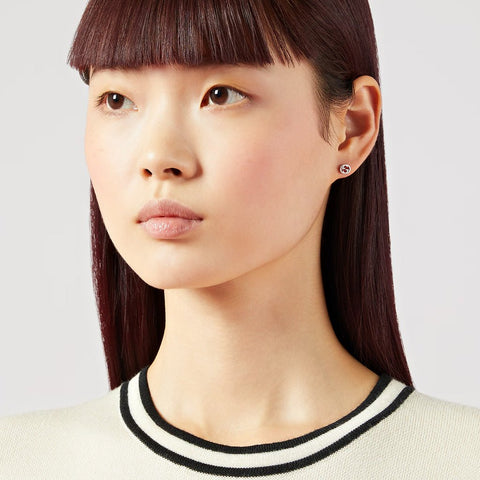 Gucci Interlocking 18K Gold Earrings