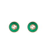 Gucci Interlocking 18K Stud Earrings