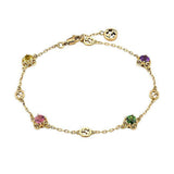 Gucci Interlocking Bracelet with Gemstones