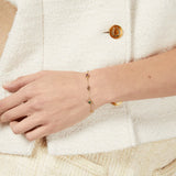 Gucci Interlocking Bracelet with Gemstones