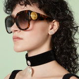 Gucci Interlocking Studs with Diamonds