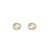 Gucci Interlocking Studs with Diamonds