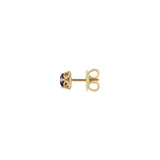 Gucci Interlocking Yellow Gold Earrings with Amethyst