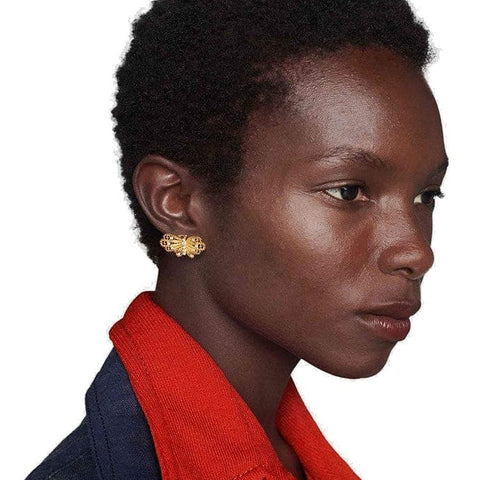 Gucci Le Marché des Merveilles Butterfly Earrings