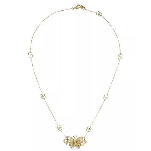 Gucci Le Marché des Merveilles Butterfly Necklace