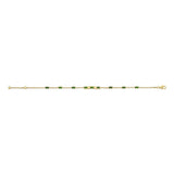 Gucci Link to Love Baguette Tourmaline Bracelet