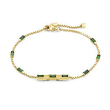 Gucci Link to Love Baguette Tourmaline Bracelet