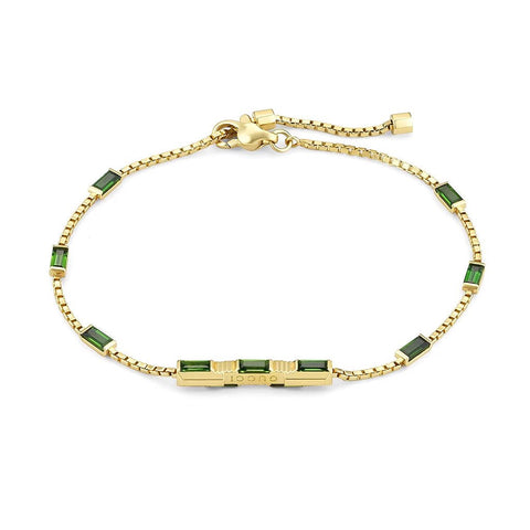 Gucci Link to Love Baguette Tourmaline Bracelet