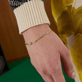 Gucci Link to Love Baguette Tourmaline Bracelet
