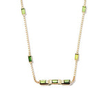 Gucci Link to Love Baguette Tourmaline Necklace