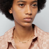 Gucci Link to Love Baguette Tourmaline Necklace