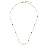 Gucci Link to Love Baguette Tourmaline Necklace