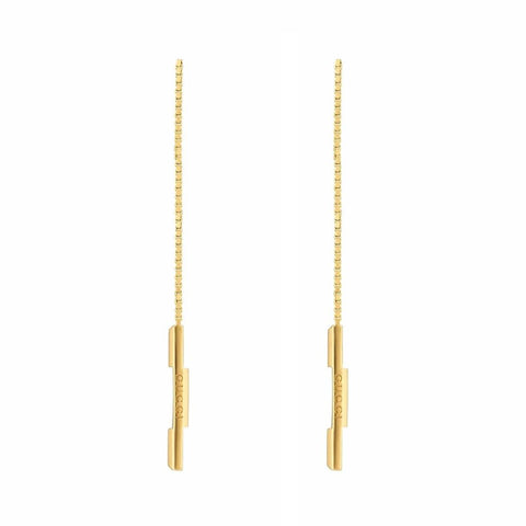 Gucci Link To Love Chain Earrings with 'Gucci' Bar