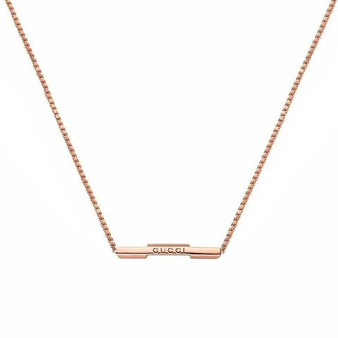 Gucci Link to Love Necklace with Gucci bar