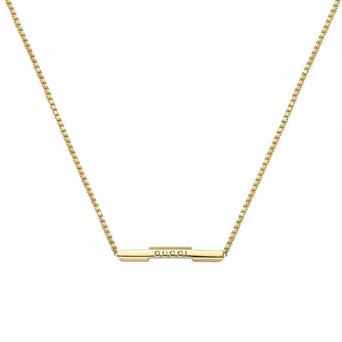 Gucci Link to Love necklace with Gucci bar