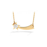 Hearts On Fire 18KR Illa Single Diamond Comet Necklace