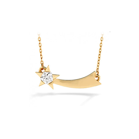 Hearts On Fire 18KR Illa Single Diamond Comet Necklace