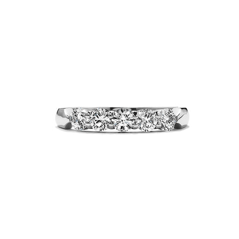 Hearts On Fire 18KW 5-Stone Diamond Wedding Band