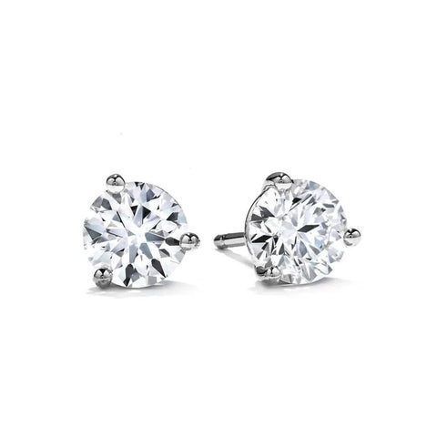 Hearts On Fire 18KW Diamond Stud Earrings