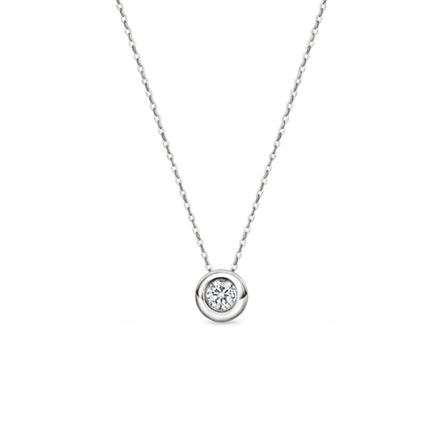 Hearts On Fire 18KW DREAM Solo Pendant Necklace