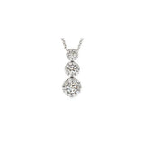 Hearts On Fire 18KW Fulfillment Triple necklace