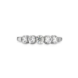 Hearts On Fire 18KW Love 5 Stone Multiplicity Wedding Band