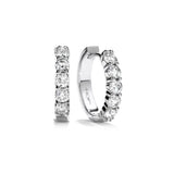 Hearts On Fire 18KW Mini Hoop Earrings