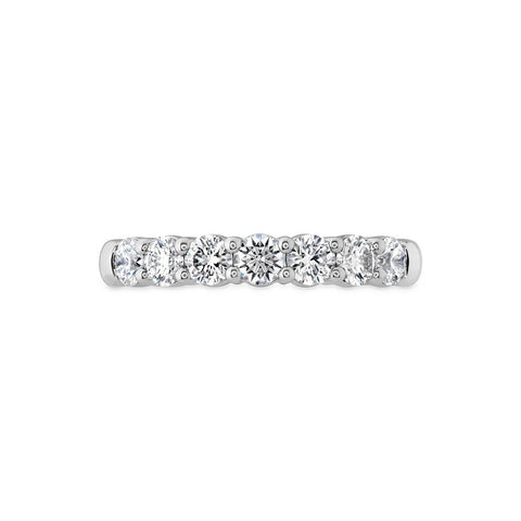 Hearts On Fire 18KW Seven-Stone Diamond Wedding Band