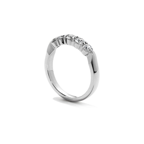 Hearts On Fire 18KW Signature 5-Stone Wedding Band