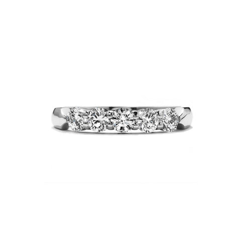 Hearts On Fire 18KW Signature 5-Stone Wedding Band