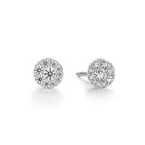 Hearts On Fire 18KW Tessa Circle Diamond Cluster Studs