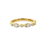 Hearts On Fire 18KY Bezel Regal Diamond Band