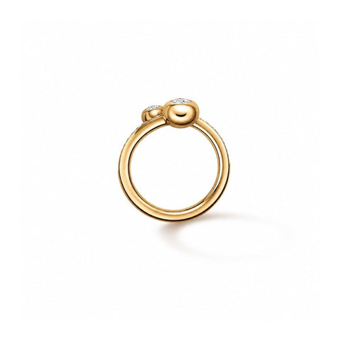 Hearts On Fire 18KY Dream Bypass Pavé Ring