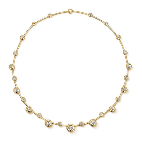 Hearts On Fire 18KY Dream Floating Diamond Necklace
