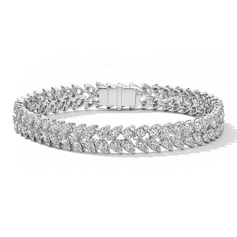 Hearts On Fire Aerial Dewdrop Double Line Bracelet