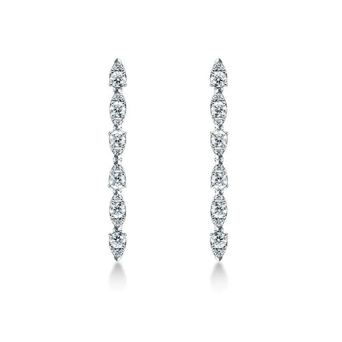 Hearts On Fire Aerial Dewdrop Stiletto Diamond Earrings