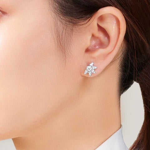 Hearts on Fire Aerial Sunburst Earring Studs