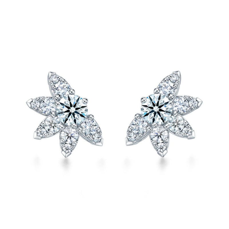 Hearts on Fire Aerial Sunburst Earring Studs
