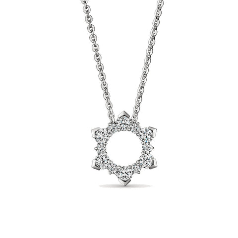 Hearts On Fire AERIAL Sunburst Enhancer Pendant Necklace