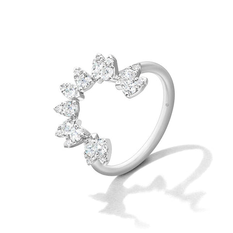 Hearts On Fire Aerial Sunburst Ring