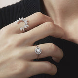Hearts On Fire Aerial Sunburst Ring