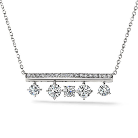Hearts On Fire Barre Floating Diamond Pavè Pendant Necklace