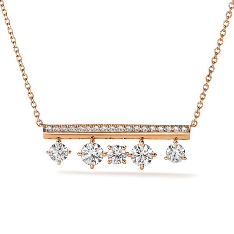 Hearts On Fire Barre Floating Diamond Pavè Pendant Necklace