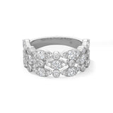 Hearts On Fire Bezel Regal Triple Ring